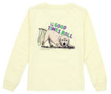 YELLOW SHIRT - LET THE GOOD TIMES ROLL PAWDI GRAS DOG