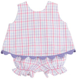 SUSANNE SWING TOP SET WINTER PARK WINDOWPANE WITH PALISADES PURPLE RIC RAC