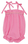 ROSEY ROMPER PINK WILLOW WINDOWPANE