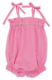 ROSEY ROMPER PINK WILLOW WINDOWPANE