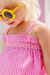 ROSEY ROMPER PINK WILLOW WINDOWPANE