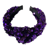 SEQUIN HEADBAND- PURPLE