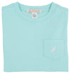 CARTER CREWNECK EDISTO EGG BLUE WITH WORTH AVENUE WHITE STORK