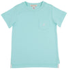 CARTER CREWNECK EDISTO EGG BLUE WITH WORTH AVENUE WHITE STORK