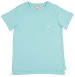 CARTER CREWNECK EDISTO EGG BLUE WITH WORTH AVENUE WHITE STORK