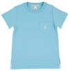 CARTER CREWNECK BROOKLINE BLUE WITH WORTH AVENUE WHITE STORK