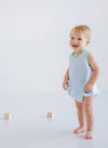 PATTON PLAY BUBBLE TURKS TEAL STRIPE WITH TURKS TEAL
