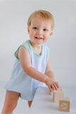PATTON PLAY BUBBLE TURKS TEAL STRIPE WITH TURKS TEAL