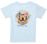 BOYS PATRIOT DOG SHORT SLEEVE PERIWINKLE