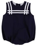 SLEEVELESS TOWNES TOP SAIL BUBBLE NANTUCKET NAVY WITH WORTH AVENUE WHITE