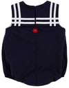SLEEVELESS TOWNES TOP SAIL BUBBLE NANTUCKET NAVY WITH WORTH AVENUE WHITE