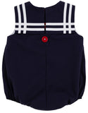 SLEEVELESS TOWNES TOP SAIL BUBBLE NANTUCKET NAVY WITH WORTH AVENUE WHITE