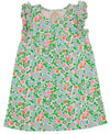 RUEHLING RUFFLE DRESS NATCHEZ AND NECTARINES