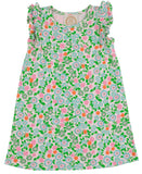 RUEHLING RUFFLE DRESS NATCHEZ AND NECTARINES