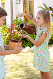 RUEHLING RUFFLE DRESS NATCHEZ AND NECTARINES