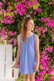 SLEEVELESS POLLY PLAY DRESS LITTLE FISHES WITH PIER PARTY PINK
