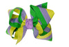 MARDI GRAS PASTEL STRIPE GROSGRAIN BOW