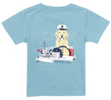 BOYS GOLDEN CAPTAIN SHORTSLEEVE COASTAL SKY