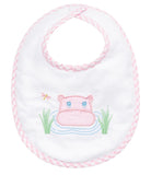 HIPPO APPLIQUE BASIC BIB - PINK