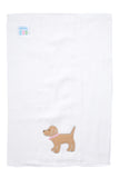 PUPPY APPLIQUE BURP - PINK