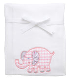 ELEPHANT APPLIQUE BURP - PINK