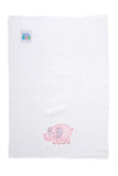 ELEPHANT APPLIQUE BURP - PINK