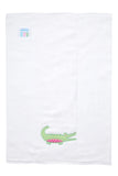 ALLIGATOR APPLIQUE BURP - PINK
