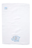 ELEPHANT APPLIQUE BURP - BLUE