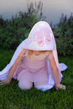 BALLET BABY HOODED TOWEL AND WASHCLOTH SET
