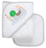 MALLARD BABY HOODED TOWEL AND WASHCLOTH SET
