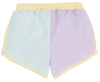PREPLETIC SHIMMY SHAKE SHORTS PALM BEACH PINK , BEALE STREET BLUE , SEA ISLAND SEAFOAM , LAUDERDALE LAVENDER AND BELLPORT BUTTER YELLOW WITH WORTH AVENUE WHITE STORK