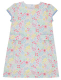 BETTS BOW DRESS MERRY LITTLE MEADOW WITH BEALE STREET BLUE
