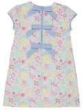 BETTS BOW DRESS MERRY LITTLE MEADOW WITH BEALE STREET BLUE