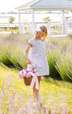 BETTS BOW DRESS MERRY LITTLE MEADOW WITH BEALE STREET BLUE