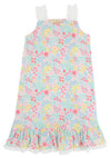 NORA'S NIGHTGOWN MERRY LITTLE MEADOW WITH WORTH AVENUE WHITE
