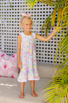 NORA'S NIGHTGOWN MERRY LITTLE MEADOW WITH WORTH AVENUE WHITE