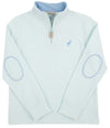 HAYWORD HALF - ZIP SEA ISLAND SEAFOAM STRIPE WITH BEALE STREET BLUE