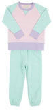 CASSIDY AND GATES SWEAT SET - SEA ISLAND SEAFOAM, PALM BEACH PINK AND LAUDERDALE LAVENDER