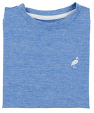 PREPLETIC CARTER CREWNECK SUNRISE BLVD BLUE WITH WORTH AVENUE  WHITE STORK