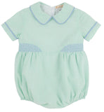 BRENTLEY BUBBLE GRACE BAY GREEN SEERSUCKER WITH WORTH AVENUE WHITE AND BEALE STREET BLUE