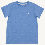 PREPLETIC CARTER CREWNECK SUNRISE BLVD BLUE WITH WORTH AVENUE  WHITE STORK