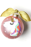 UNICORN GLASS ORNAMENT