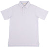 PRIM AND PROPER POLO - BUCKHEAD BLUE AND PAM BEACH PINK STRIPE