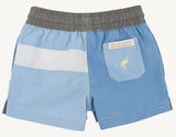 COUNTRY CLUB COLOR BLOCK TRUNKS PARK CITY PERIWINKLE, BEALE STREET BLUE AND GRANTLEY GRAY