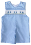 BOYS PETE BUNNY SMOCKED SHORTALL