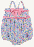 ST. BART'S BUBBLE BATHING SUIT - BRIAR PATCH PETALS WITH HAMPTONS HOT PINK