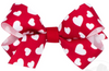 MINI VALENTINE HEART PRINT GROSGRAIN HAIR BOW