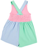 REAGAN ROMPER HAMPTONS HOT PINK , BEALE STREET BLUE , AND GRACE BAY GREEN