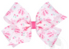 MEDIUM BALLET SLIPPER PRINT GROSGRAIN PRINT HAIR BOW