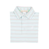 PRIM & PROPER POLO & ONSIE  BUCKHEAD BLUE , GRACE BAY GREEN , AND PALM BEACH PINK STRIPE WITH WORTH AVENUE WHITE STORK